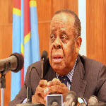 Charles Mwando Simba, lors d?un point de presse le 28/03/2012  Kinshasa