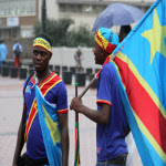 Des Congolais avant le match de Caf le 28/01/2013 entre RDC-Mali : 1-1  Durban en Afrique du Sud