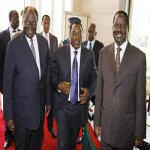Joseph Kabila rencontre Mwai Kibaki au Harambee House  Nairobi, Kenya