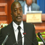 Le prsident Joseph Kabila devant les deux chambres du Parlement runies en congrs le 14/12/2014 au palais du peuple  Kinshasa