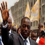 Le prsident Joseph Kabila Kabange, lors du dpt de sa candidature