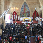 La messe de suffrage prononce par le Cardinal Mosengwo  la Cathdrale Notre Dame du Congo avant l'inhumation de Papa Wemba