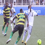 TP.Mazembe (Noire-blanc) contre AS-V. Club (vert-noire) le 15/04/2012 au stade des Martyrs  Kinshasa