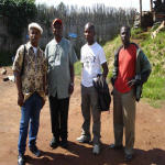Leopold, Kahinndo, Jean Claude et moi mme Patrice en mission des Nations Unies au Soudan. ...