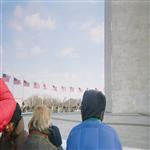 Les gens assistent  l'inauguration historique du Prsident Barack Obama au Washington Mon ...