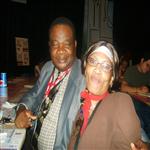 Dr.Lopold Kumbakisaka en compagnie de sa chre pouse et bien- aime Mama Thth Marie-Th ...