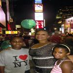 Salama, Bruce, et Olivia  Times Square (New York)