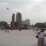 Kinshasa, place de l'indpendance (ex. gare centrale).