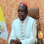 Le Cardinal Ambongo lors d?un point de presse samedi 28 mars 2020  Kinshasa. Radio Okapi/Ph. Paul Matendo