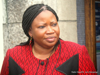 Fatou Bensouda, procureure de la cour pnale international le 12/03/2014 a Kinshasa