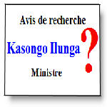 Avis de recherche: Ilunga Kasongo