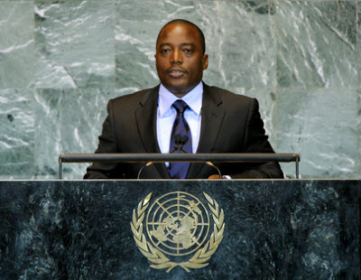Joseph Kabila lors de la 66e session de l'Assemble gnrale de l'ONU