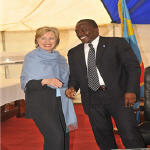 Joseph Kabila and Hillary Clinton  Goma