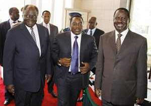 Joseph Kabila rencontre Mwai Kibaki  Harambee House au Kenya