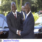 Le prsident sud-africain  Thabo Mbeki rencontrera son homologue de la Rpublique  dmocratique du Congro (RDC) Joseph Kabila jeudi  Pretoria,   l'occasion de la 5me session de de la Commission binationale de  l'Afrique du Sud et de la RDC, indique un communiqu officiel.