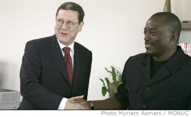 Transcription point de presse Alan Doss, Reprsentant spcial du Secrtaire gnral de l'ONU en RDC, aprs sa visite au Prsident Joseph Kabila, Kinshasa, samedi 11 janvier 2008.