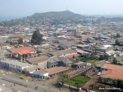 Une vue aérienne de la ville de Goma, 26/06/2009
