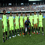 L'quipe de l'AS V-Club ce 17/05/2011 au Stade des Martyrs  Kinshasa, lors du match contre DCMP