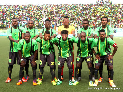 AS V Club lors du match contre Dynamos du Zimbabwe le 9/03/2014 au stade Tata Raphael  Kinshasa