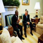 George Bush et Joseph Kabila