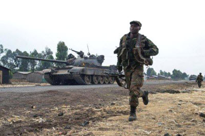 Soldats des FARDC au front