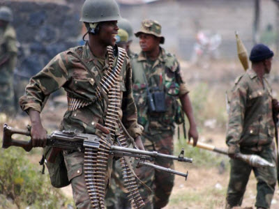 Des soldats des FARDC au front