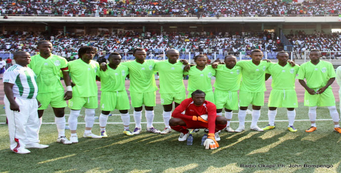 L'équipe du  DC Motema Pembe le 20/05/2012 au stade des Martyrs à Kinshasa