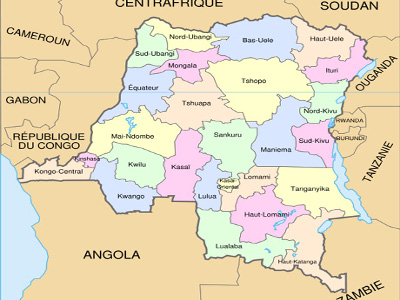 Carte du Congo-Kinshasa