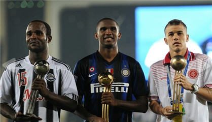 Dioko Kaluyituka, Samuel Eto'o, Andres D'Alessandro