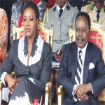 Edith Lucie Bongo Ondimba et Omar Bongo