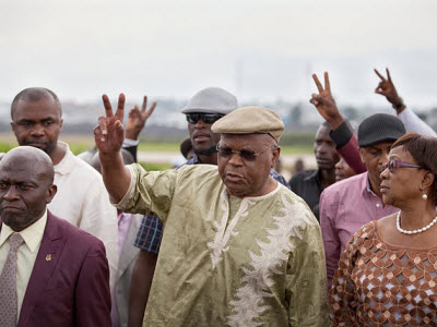 Etienne Tshisekedi arrive  Goma