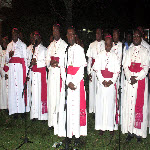 Des évêques congolais membres de la Cenco le 23/6/2011 au centre Nganda à Kinshasa