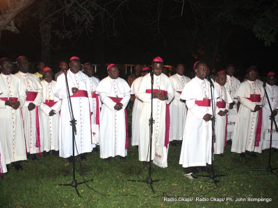 Des vques congolais membres de la Cenco le 23/6/2011 au centre Nganda  Kinshasa