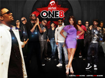 Fally Ipupa, R Kelly, 2Face, Amani et les autres membres du groupe One8