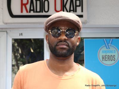 L?artiste musicien congolais, Fally Ipupa devant la rdaction de Radio Okapi  Kinshasa, le 02/06/2016. Photo/ John Bompengo