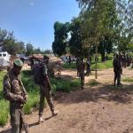 Les FARDC devant la position de Ngite, attaquée le 30 mai 2019. Radio Okapi/Ph. Martial-papy Mukeba.