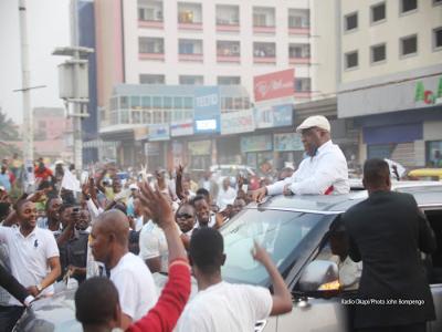 Felix Tshisekedi  Kinshasa, le 7/08/2018, lors du dpt de sa candidature  la prsidentielle de 2018. Radio Okapi/Ph. John Bompengo