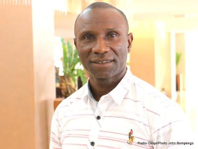 Florent Ibenge, entraineur de Léopards de la RDC le 14/06/2017 à Kinshasa. Radio Okapi/Ph. John Bompengo