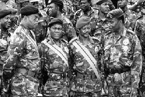 Les généraux ex-FAZ Bolozi, Baramoto, Mavua, Eluki et Nzimbi