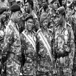 Les généraux Bolozi, Baramoto, Mavua, Eluki et Nzimbi 