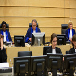 Les juges de la CPI lors du verdict contre Germain Katanga le 7 mars 2014