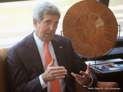 John Kerry à Kinshasa le 3/5/2014
