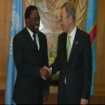 Joseph Kabila et Ban Ki-moon