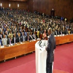 Joseph Kabila lors de son discours ce mercredi devant le congrs