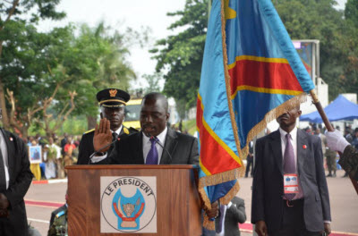 Joseph Kabila lors de son discours d'investiture le 20/12/2011 à Kinshasa