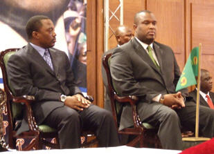 Joseph Kabila et Nzanga Mobutu