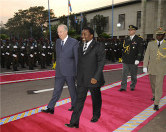 Le Roi Albert II et Joseph Kabila