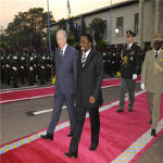 Le Roi Albert II et Joseph Kabila