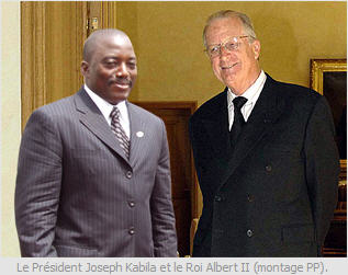 Joseph Kabila - Roi Albert de la Belgique