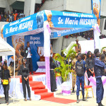 Vue du stade de Martyrs la Pentecte lors des obsques de Marie Misamu, artiste musicienne chrtienne le 28/01/2016 au stade de Martyrs de l'Independence. Radio Okapi/Ph. John Bompengo